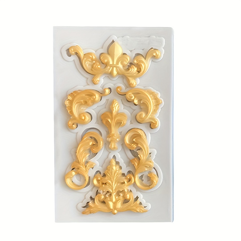 Relief Baroque Vintage Silicone Fondant Moule Dentelle Fleur