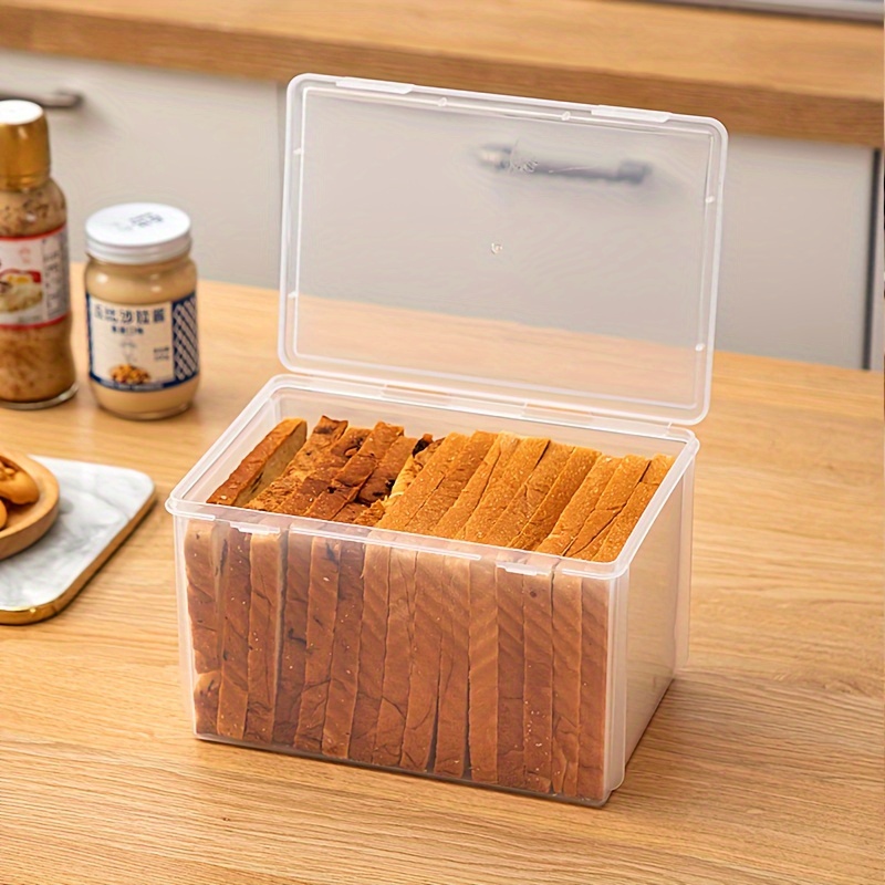 1pc Bread Storage Container With Lid, Suitable For Freezer