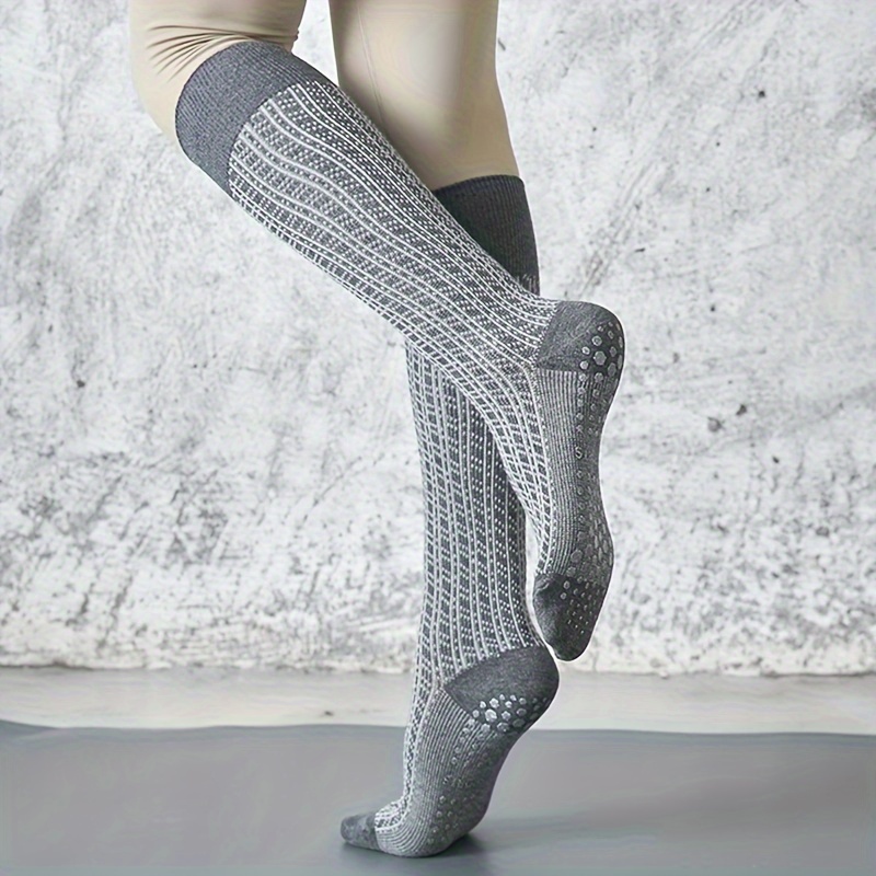 Solid Color Yoga Socks Professional Non-slip Silicone Dance Sports