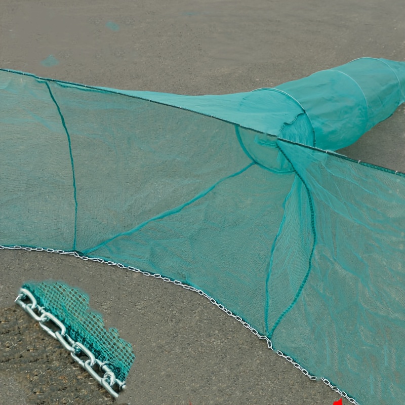 Large Fishing Net Durable Foldable Fishing Cage Shrimp Crab - Temu