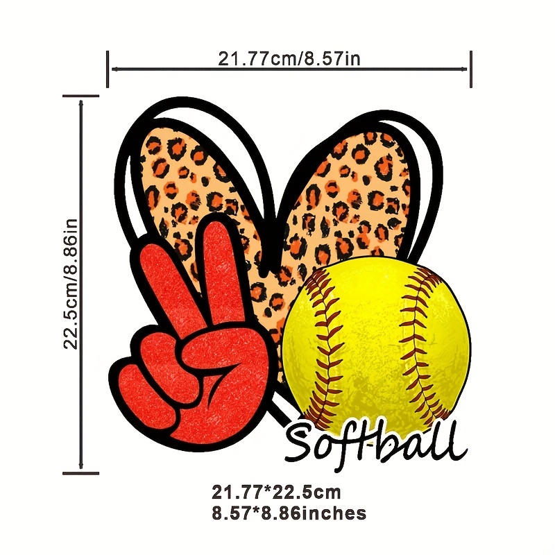 1pc Sport Baseball Mom Heat Transfer Patches Vinyl Designs Iron On