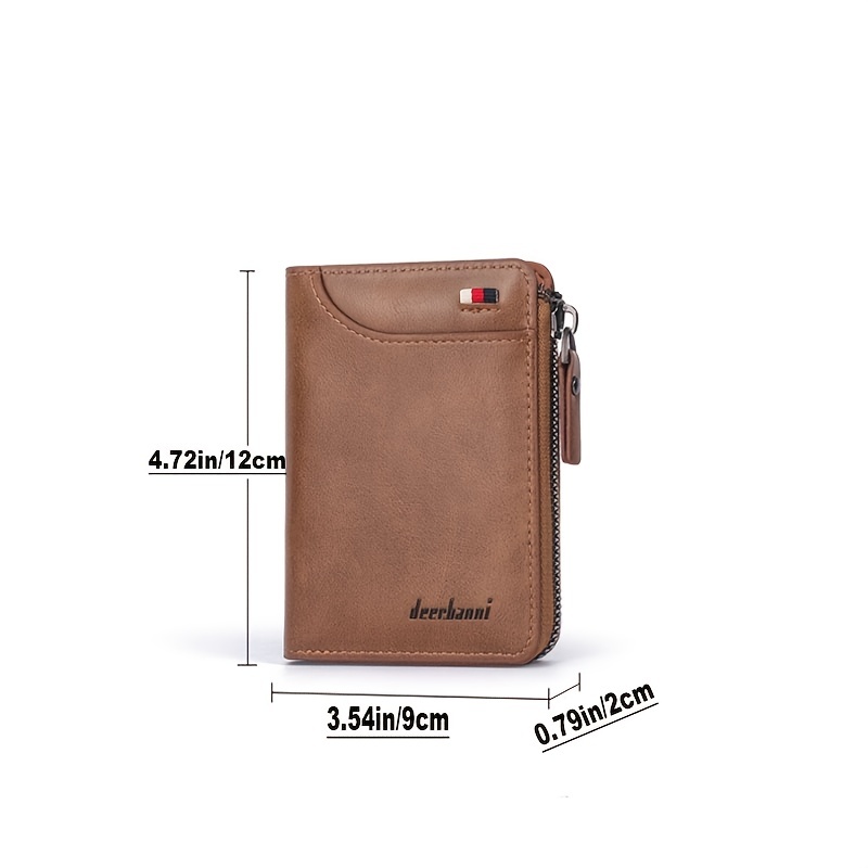 Retro Men's Large Capacity Wallet PU Leather Wallet