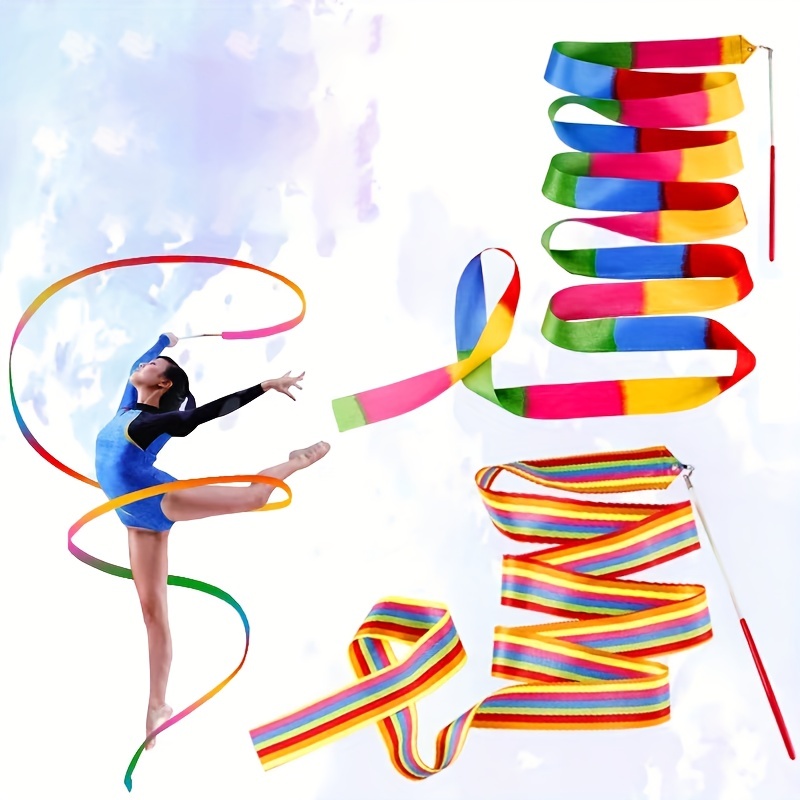 Gymnastics Arts Props Rainbow Solid Rhythmic Gymnastics Rope Arts
