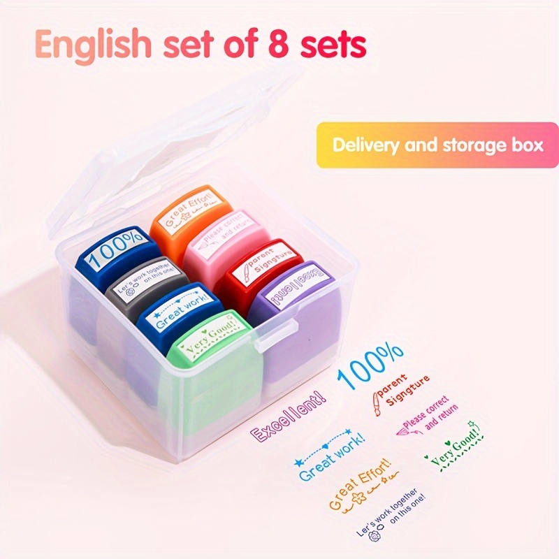 Assorted Stamps Self inking Stampers For Arts And Crafts - Temu