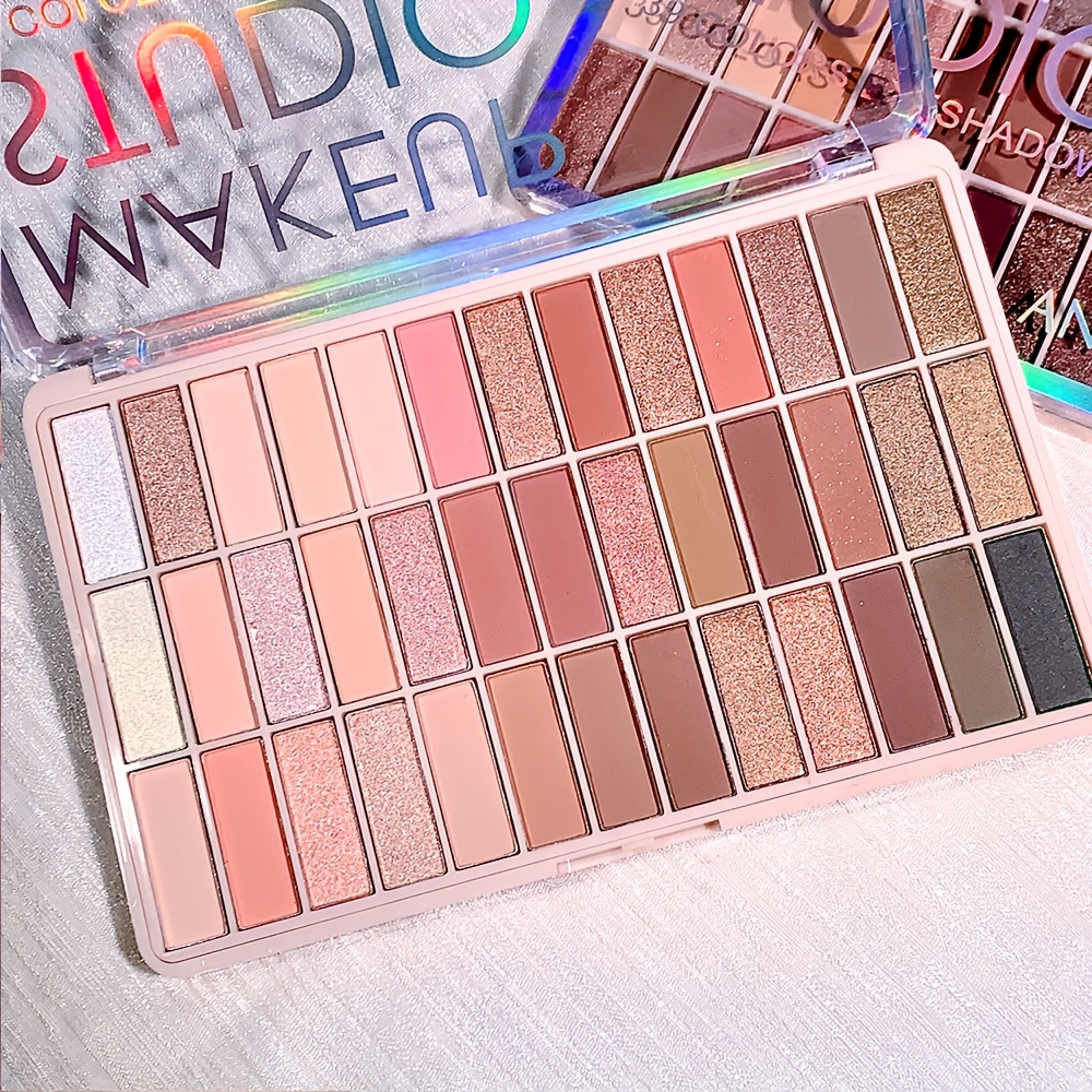 Multicolor Eyeshadow Palette High Pigmented Brown Nude Waterproof Sweat Proof