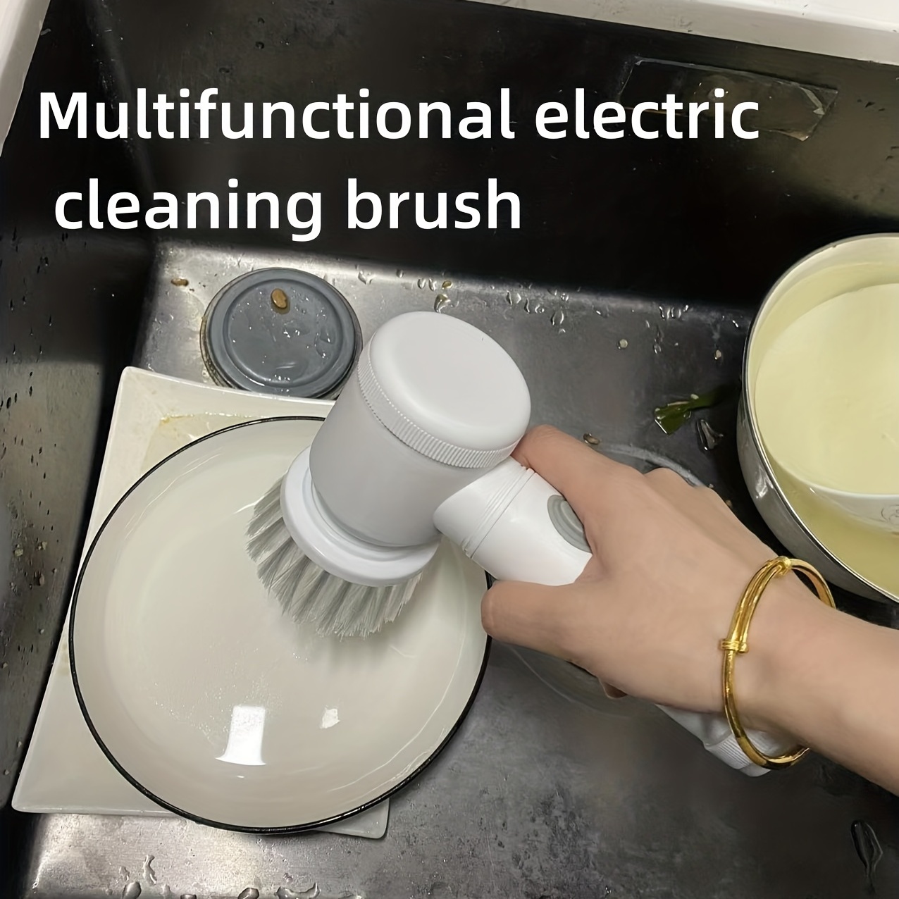 Electric Cleaning Brush USB Rechargeable Dish Washers Automatic Wireless Dishwashing  Brush Kitchen Bathtub Tile Cleaning Brushes - AliExpress