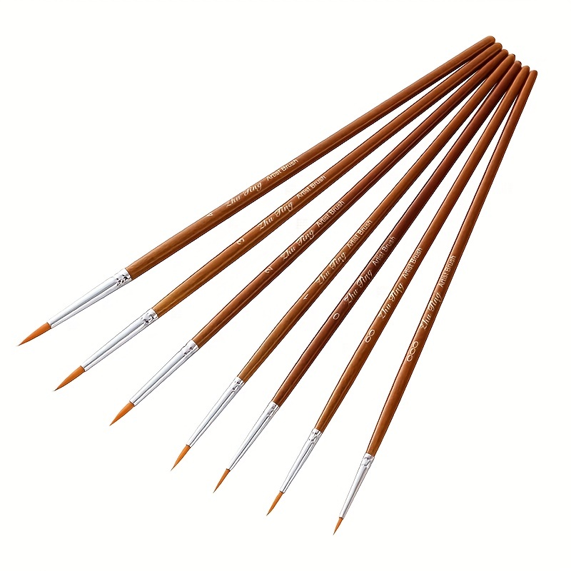 Miniature Paint Brushes,10Pcs Small Fine Tip Paintbrushes, Micro Detail  Paint Brush Set, Triangular Grip Handles Art Brushes Perfect for Acrylic,  Watercolor, Cr…