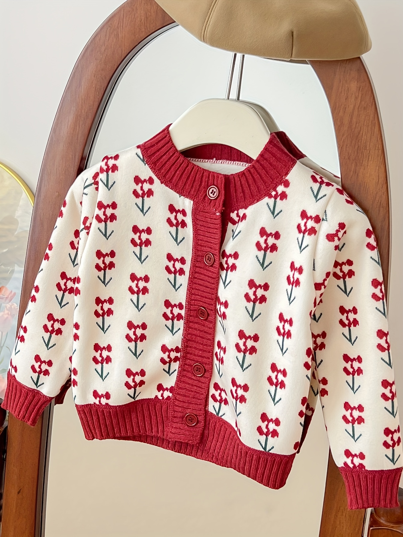 Suéter de punto con botones para niños y niñas, para otoño e invierno, ropa  cálida de 2 a 8 años