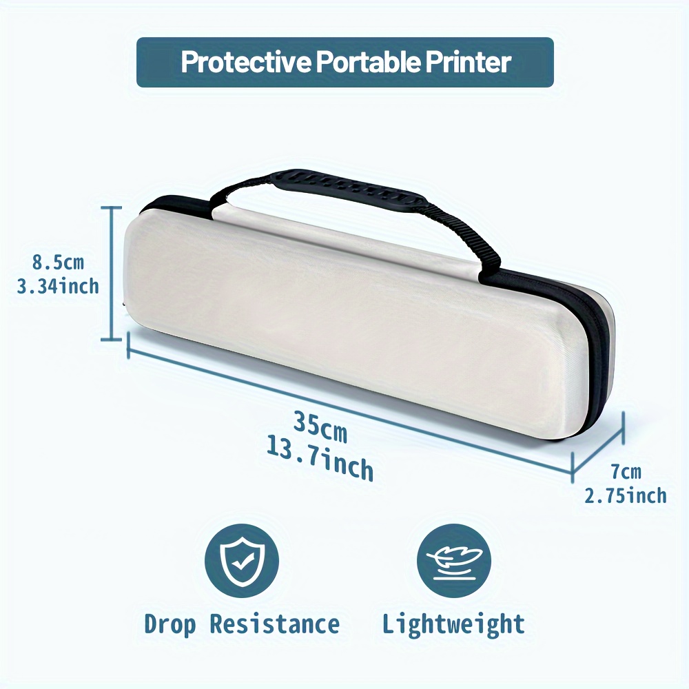 ItriAce M08F Case, Portable Printer Case Compatible with  Phomemo/Itari/Odaro/Omezizy M08F Printer,Compact Printer Sotrage Case  Compatible for HRPT