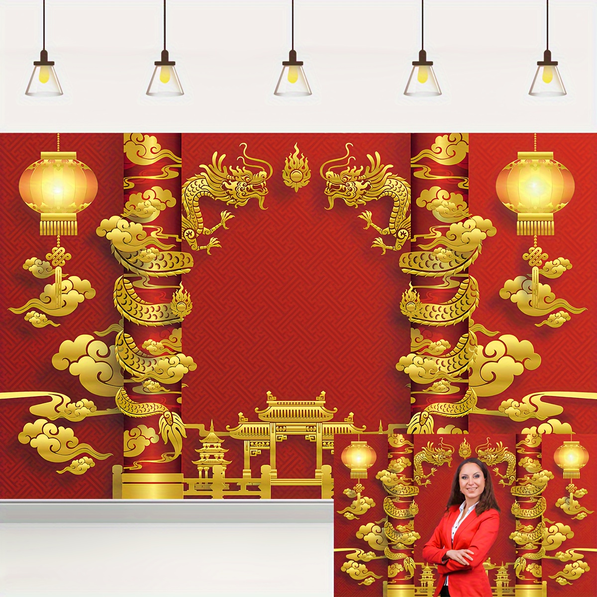  Year Of The Dragon Happy Chinese New Year 2024 Banner Yard Home  Hanging Backdrop Banners Decoration For Birthday Festival Party Holiday One  Size : Home & Kitchen