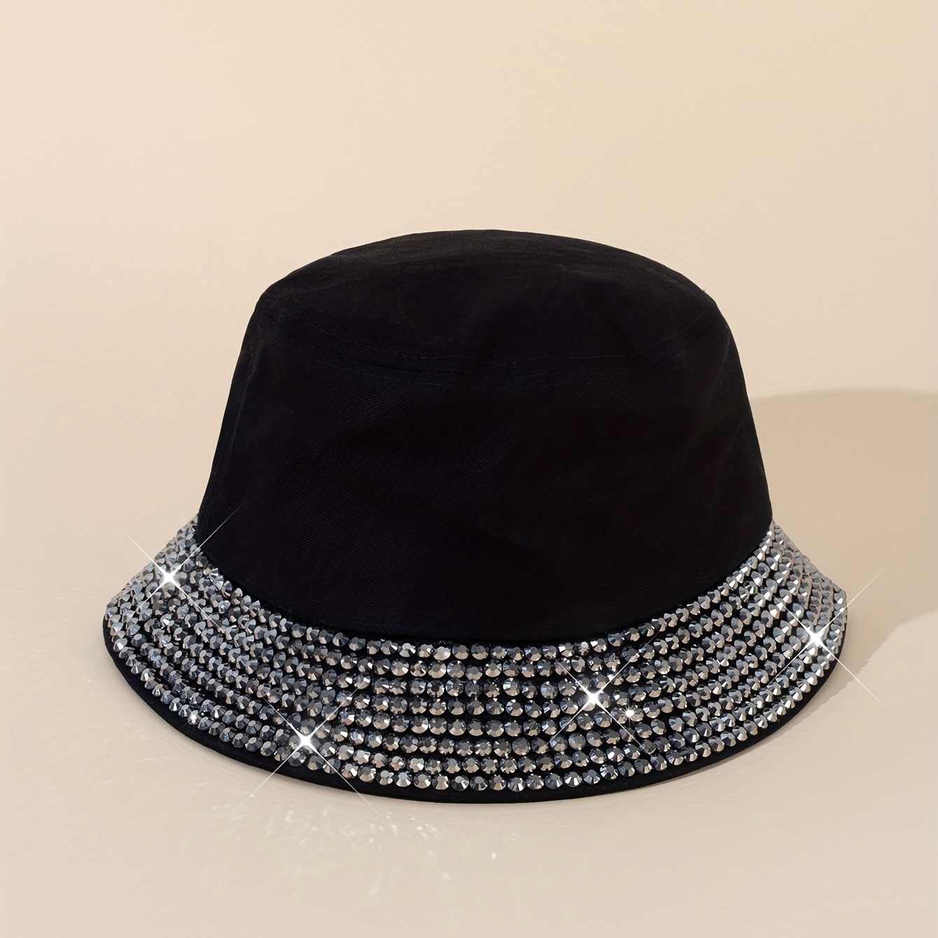 Foldable His And Hers Rhinestone Bucket Hat For Men Fashionable