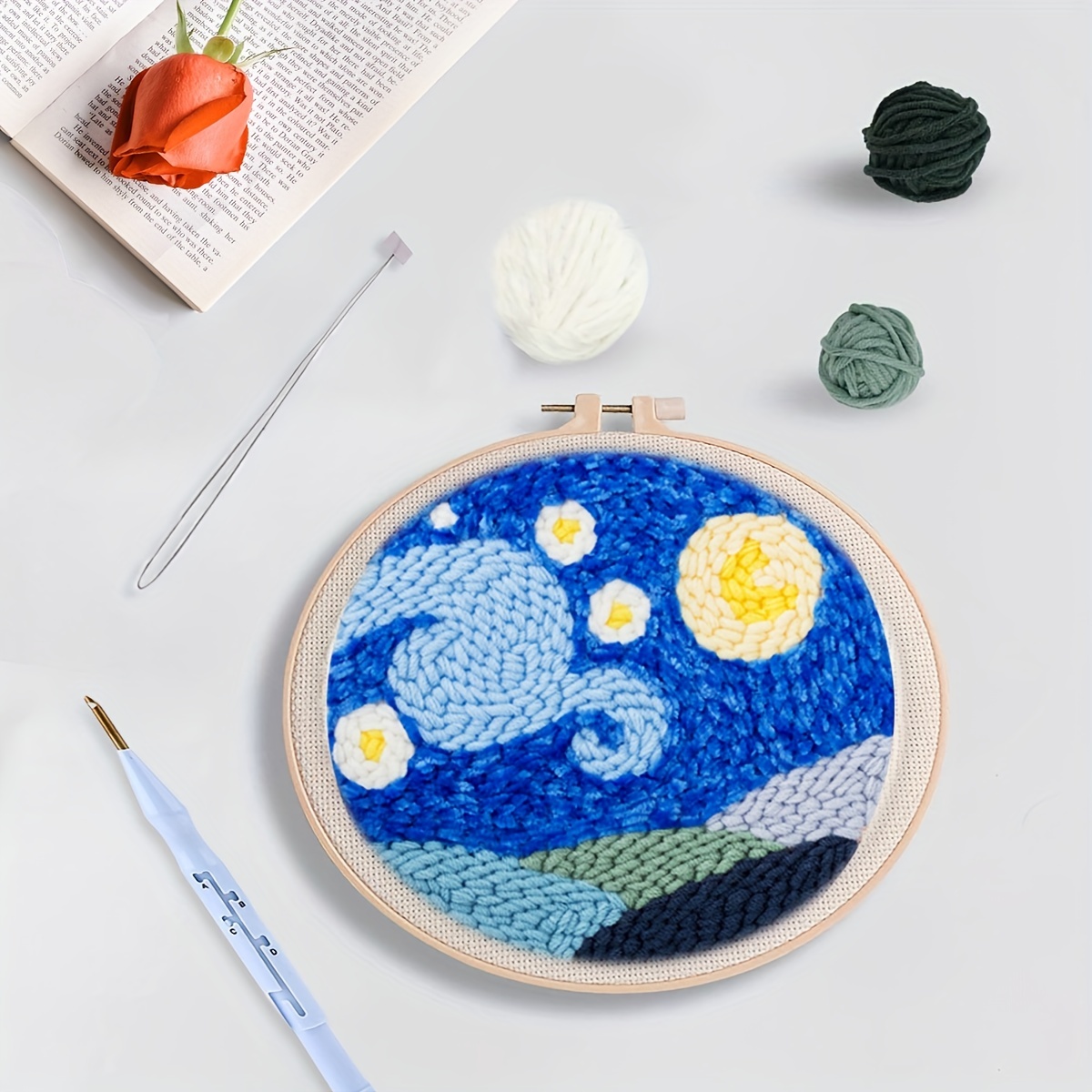 DIY Punch Needle Starter Kit For Beginners - Starry Night – Craft