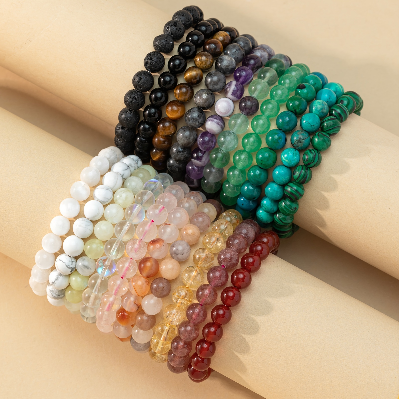 Luxury Crystal Beads Bangle Men Diy Bracelet Hello - Temu