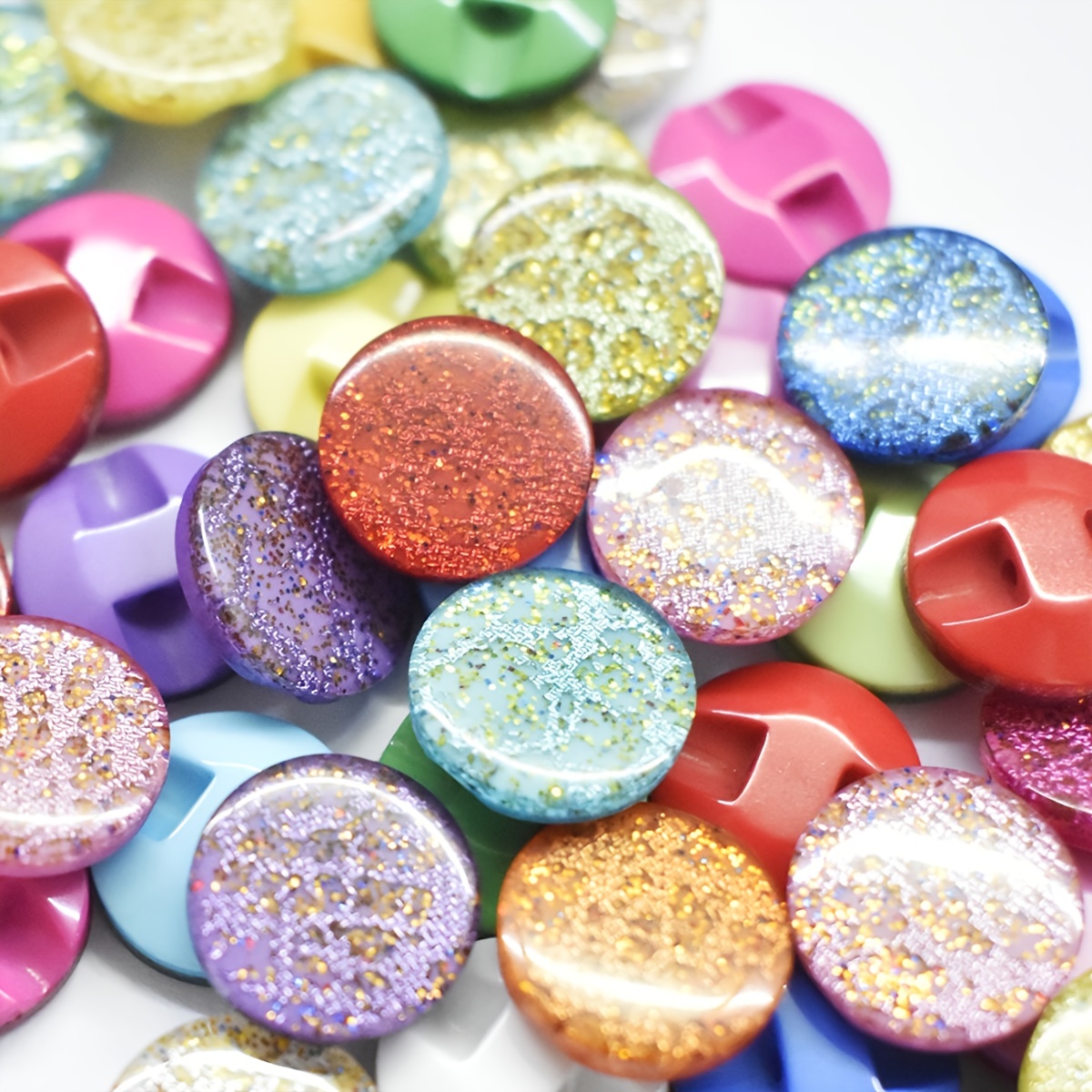 Mixed Resin Sewing Buttons Buttons With - Temu