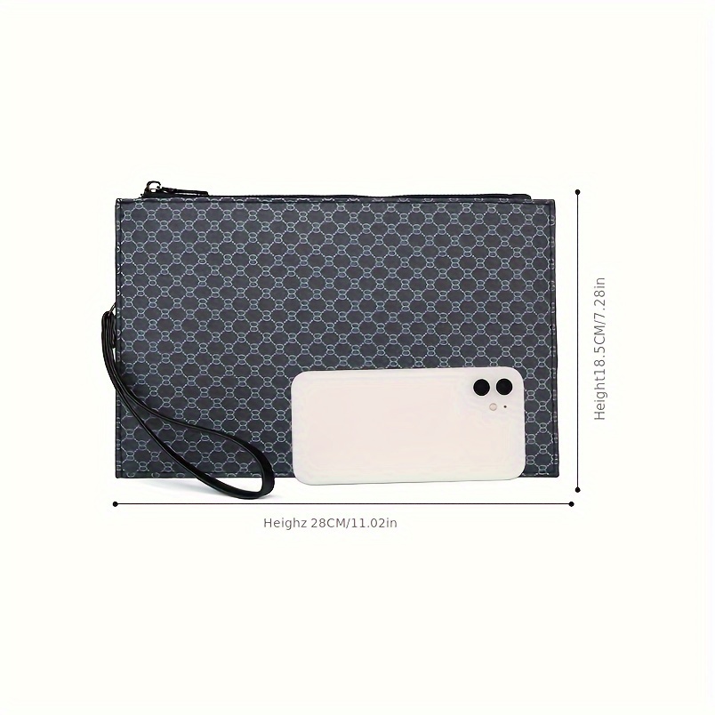 Men's Clutch Bag Envelope Bag Large Capacity Handbag Fashion Pu Clutch Bag  For Business Wear - Temu