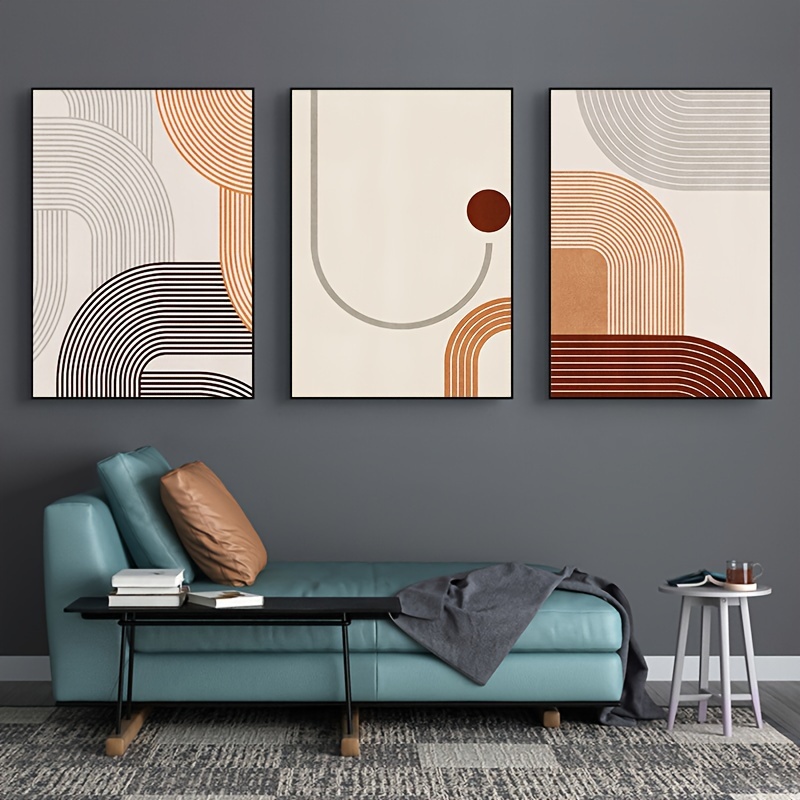 Canvas Print Wall Art Spiral Parabolas Solid Semi Circle - Temu