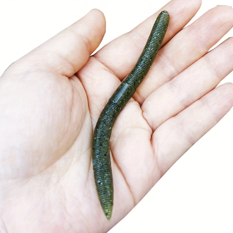 1.6in/3.3in Fishing Soft Lure Trout Worm Earthworm Bait Lifelike Fake  Bloodworm Grub Worm Soft Fishing Lure Baits