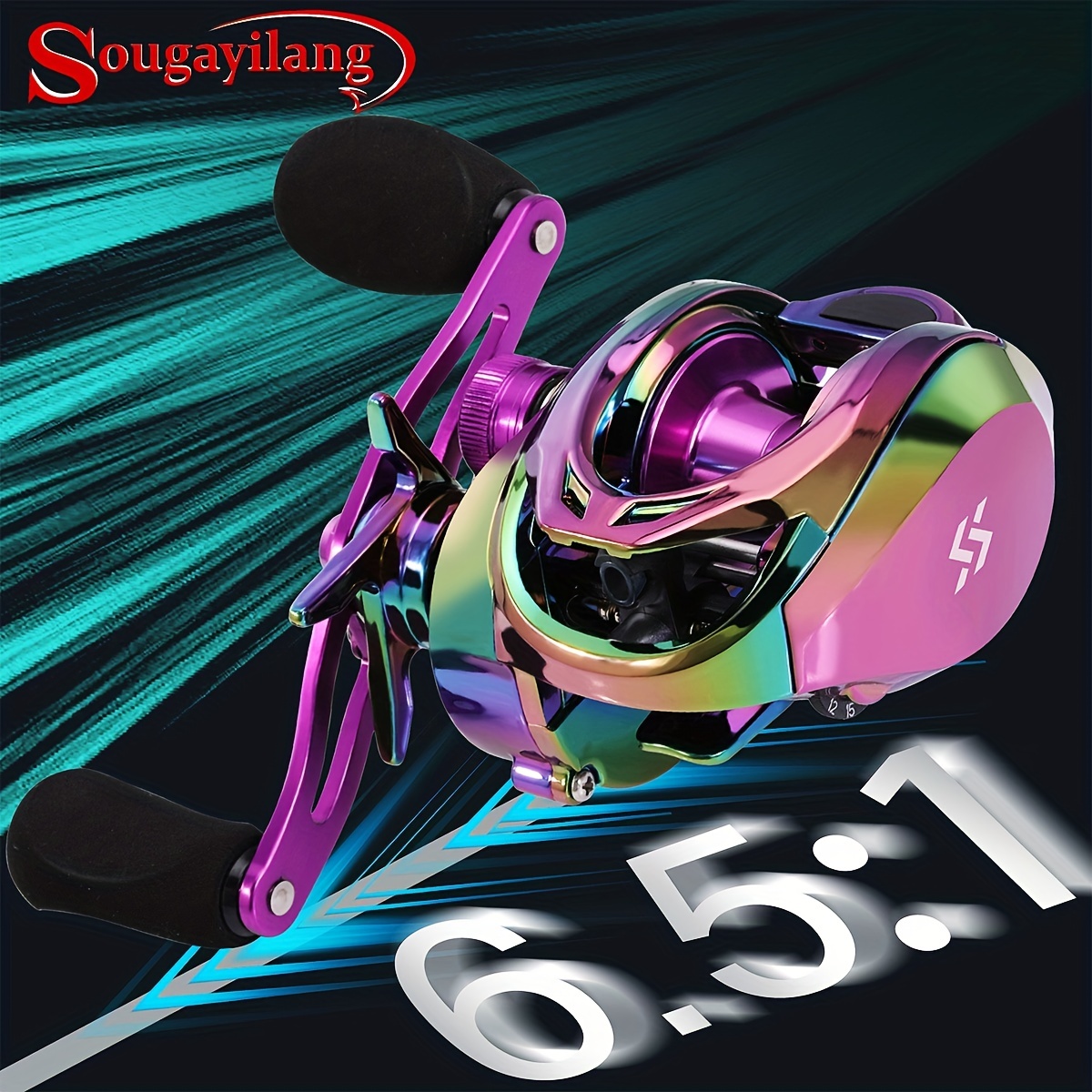 Sougayilang 8.1:1 Gear Ratio Baitcasting Reel 18+1bb - Temu