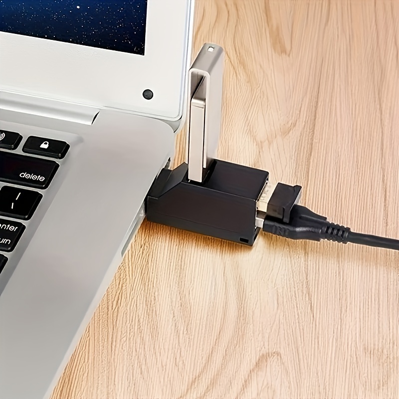 Ultra Slim USB Hub 3.0, 4 puertos USB Splitter USB de alta velocidad con  interruptores de encendido y apagado individuales para laptop, computadora