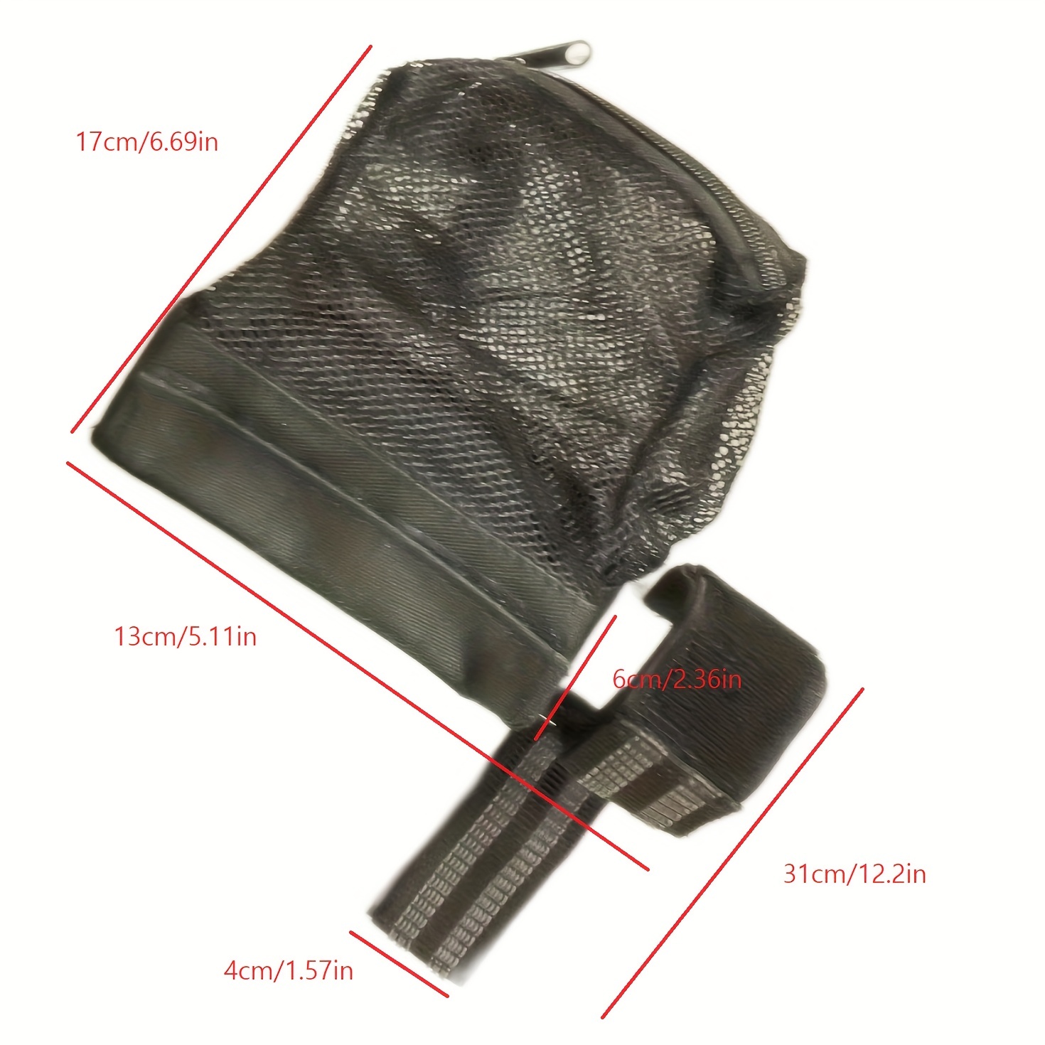 AR 15 Ammo Brass Shell Catcher Mesh Trap With Zippered Closure For