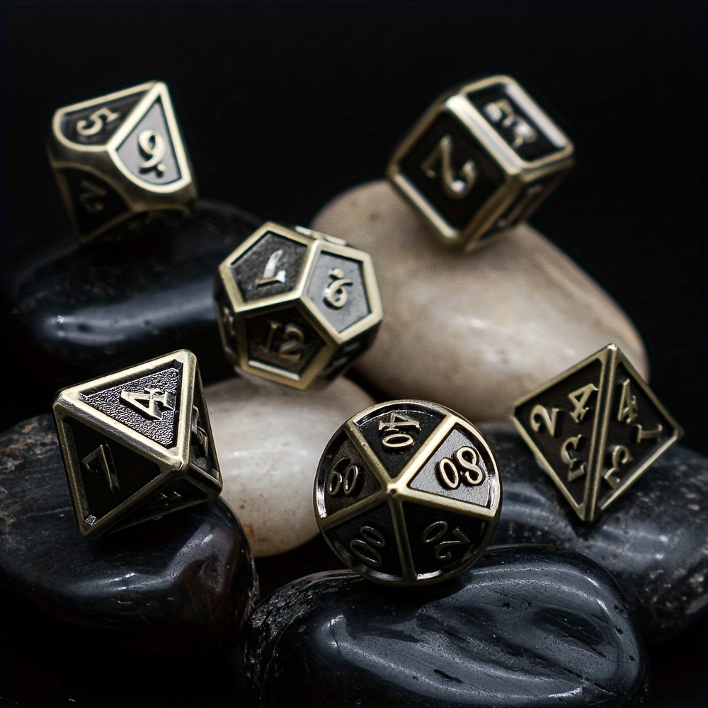 Dnd Dice Hollow D d Metal Dice Dungeons Dragons Dice Set - Temu