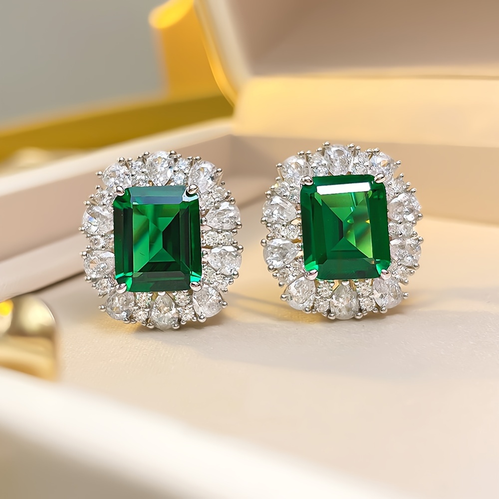 Orecchini In Argento Sterling 925 A Forma Di Zampa Con Cristalli Blu - Gioiello 9mm Per Donne E Bambine In Scatola Regalo