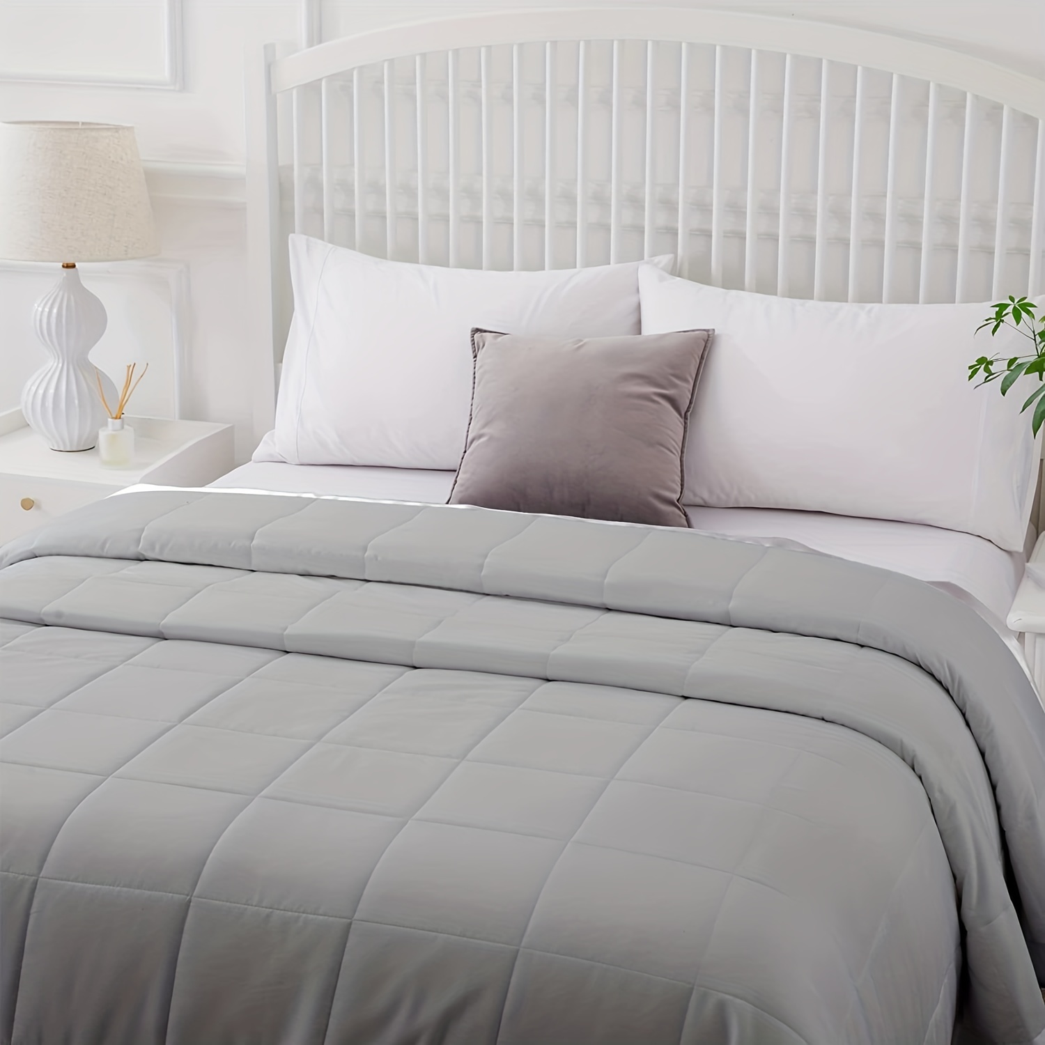 Edredón Microfibra Blanca Cama 150 cm - Portales Ocho