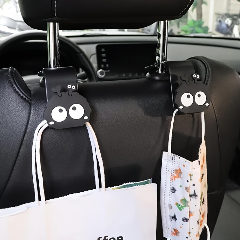 Car Seat Hook, Suede Leather Cartoon Hook Cute Classic Car Hook Hanger Car  Accessories - Temu