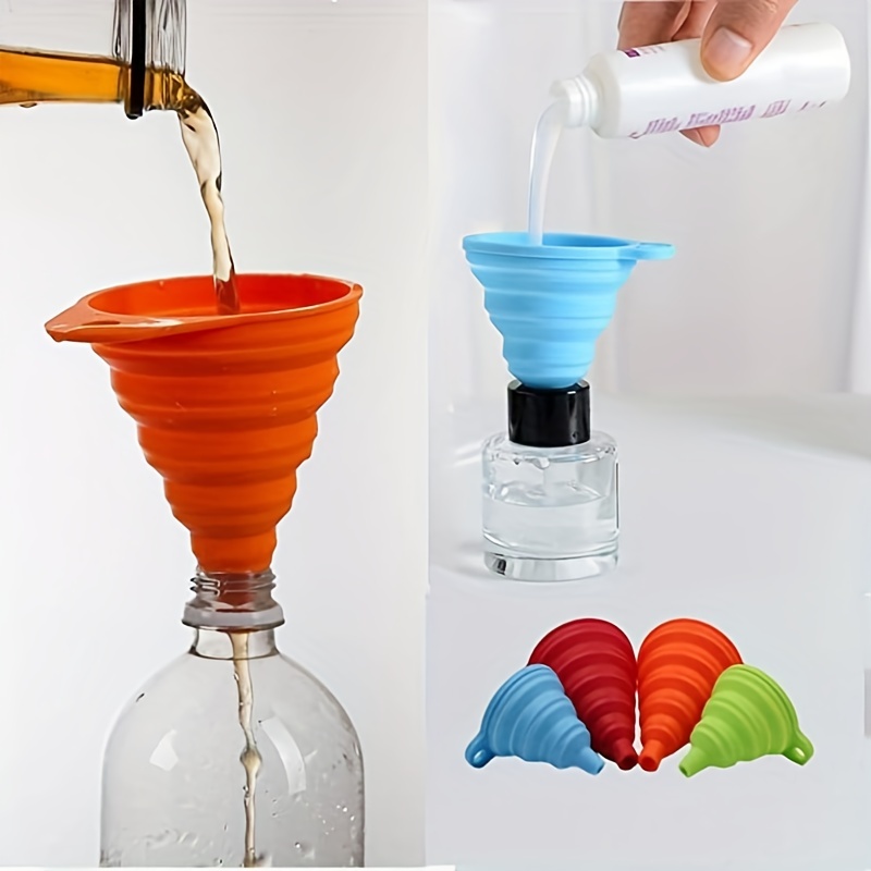 Protein Funnel Keychain 4-Pack; Water Bottle Funnels for