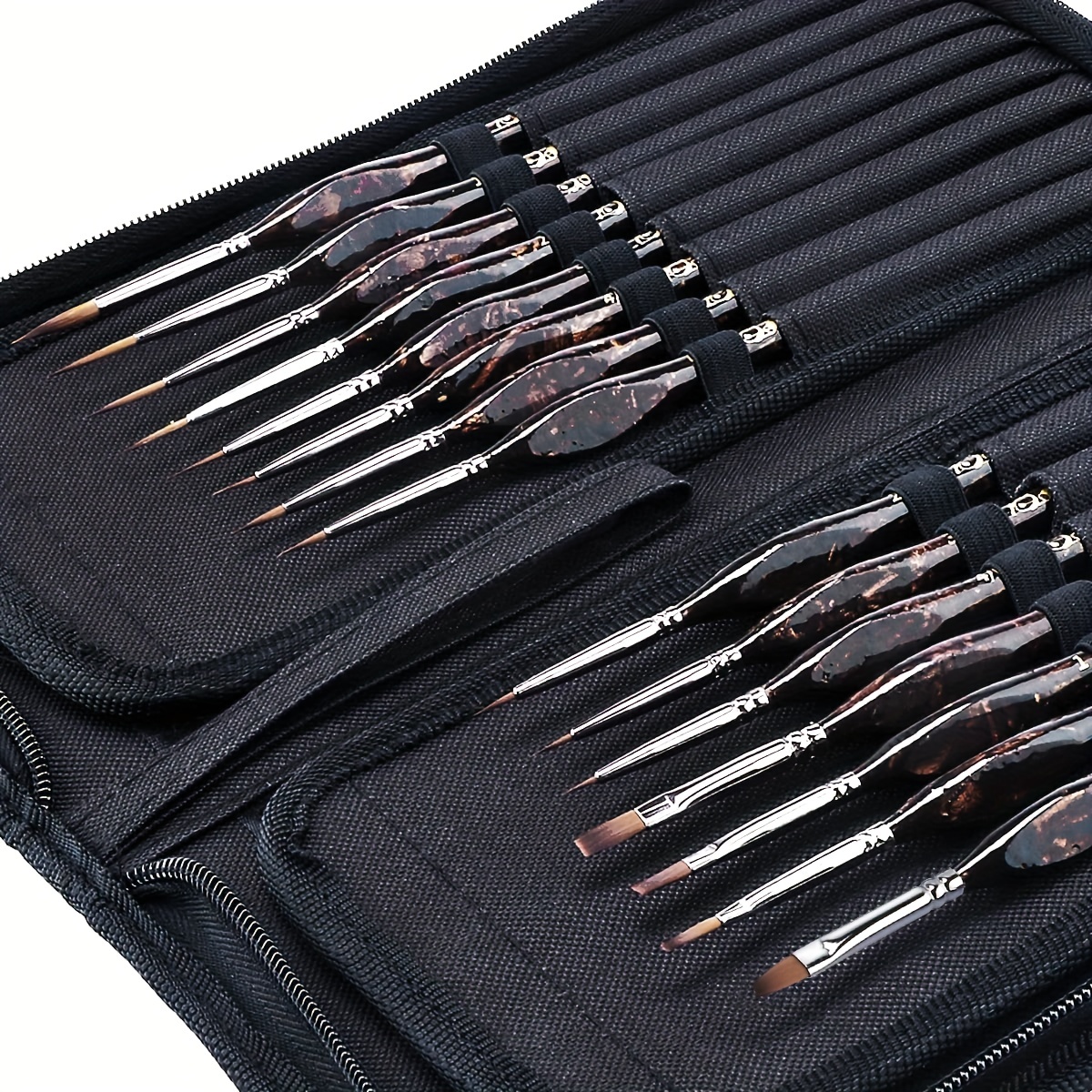 

15pcs Artist Detail Paint Brushes: Perfect For Model Miniature Painting - Comes With A Convenient Case!