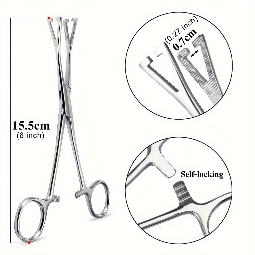 Stainless Steel Piercing Pliers Tools Dermal Anchor - Temu