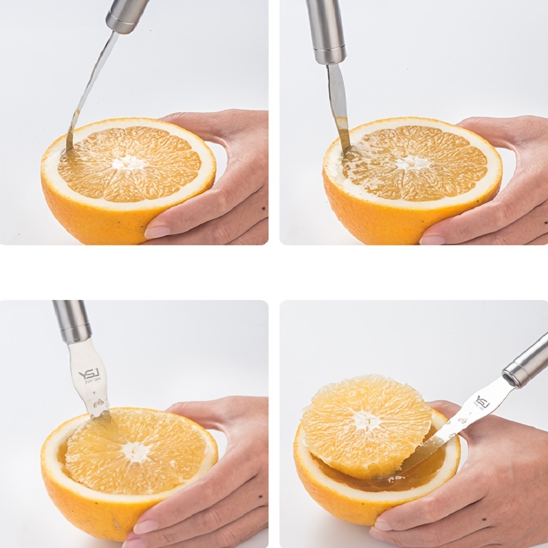 2pcs Éplucheurs d'orange, facile à ouvrir en acier inoxydable citron Parer  Agrumes Décapant de peau Trancheuse Peeling Gadgets de cuisine