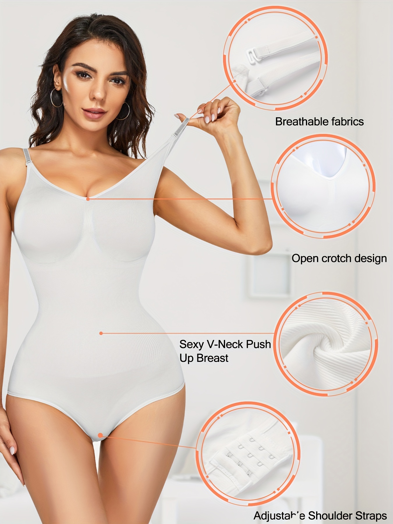 Sleeveless Shaping Bodysuit Tummy Control Compression Body - Temu Republic  of Korea