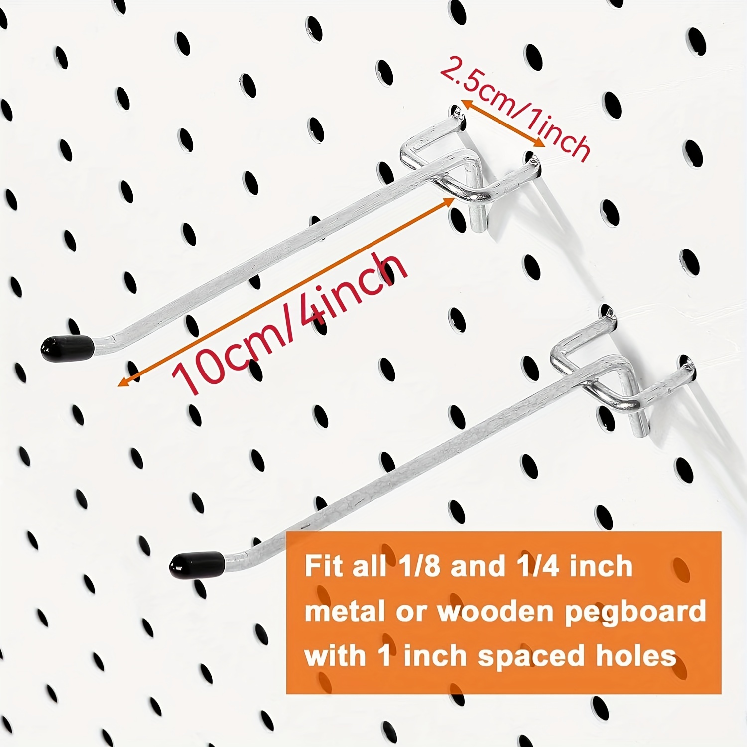 Pegboard Hook Accessories Heavy Duty Hole Plate Tool Utility - Temu