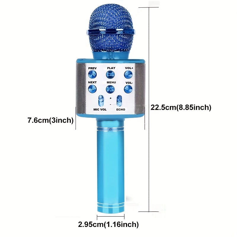 Micrófono inalámbrico de Karaoke con altavoz incorporado Audio Microfonos  Inalambricos