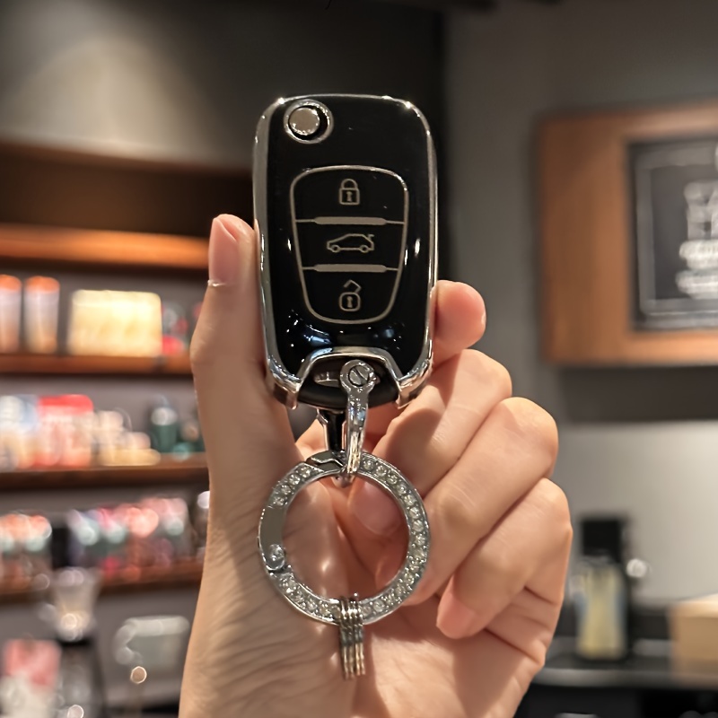 Car Key FOB Cover With Keychain For I10 I20 Ix20 I30 Ix35 For Kia For Ceed  Soul For Sportage For Venga