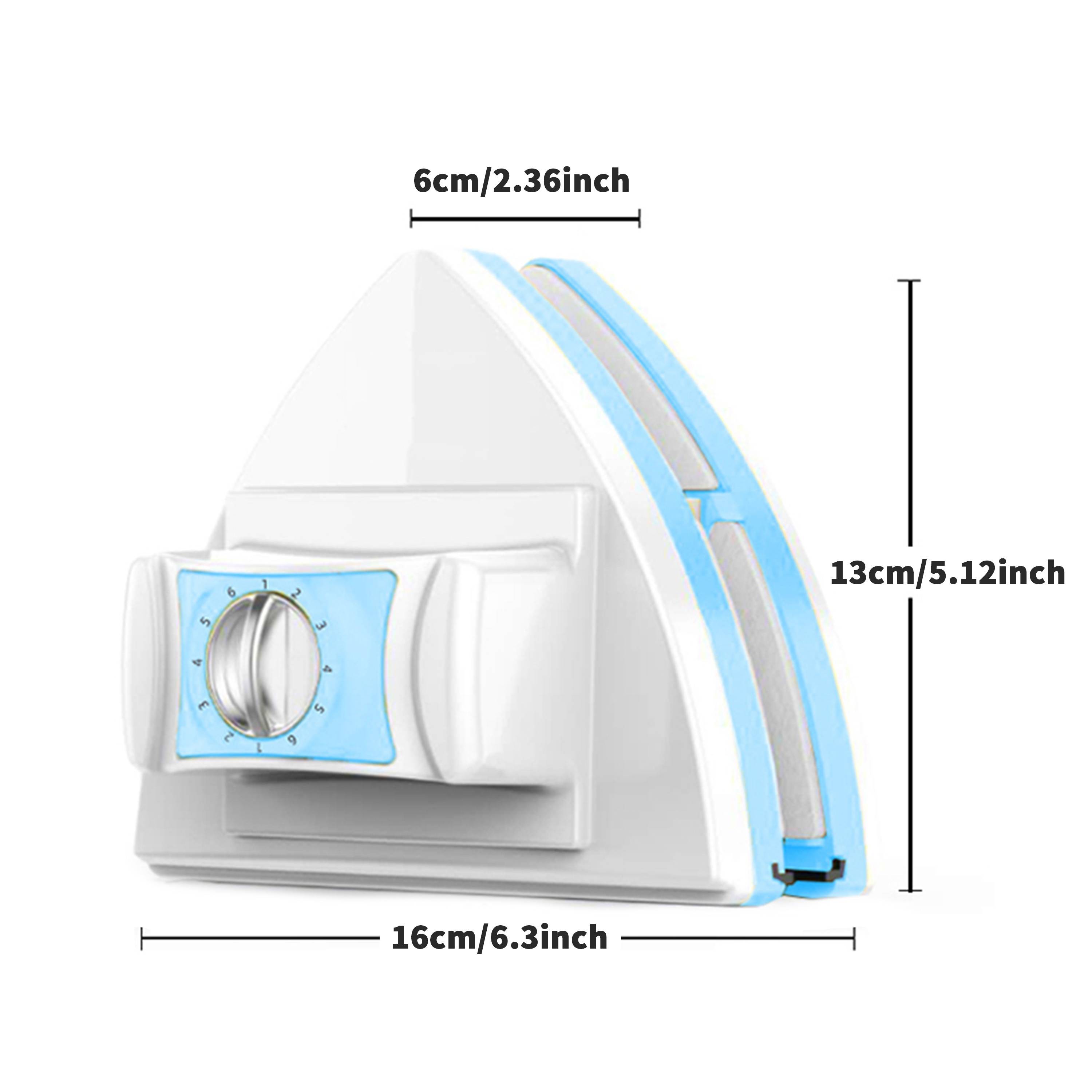 limpiacristales magnetico para Ventana de Espesor Rango 5-12MM diseño  Triangular magnético Limpiador de Ventanas para Gran Altura con Buena  succión