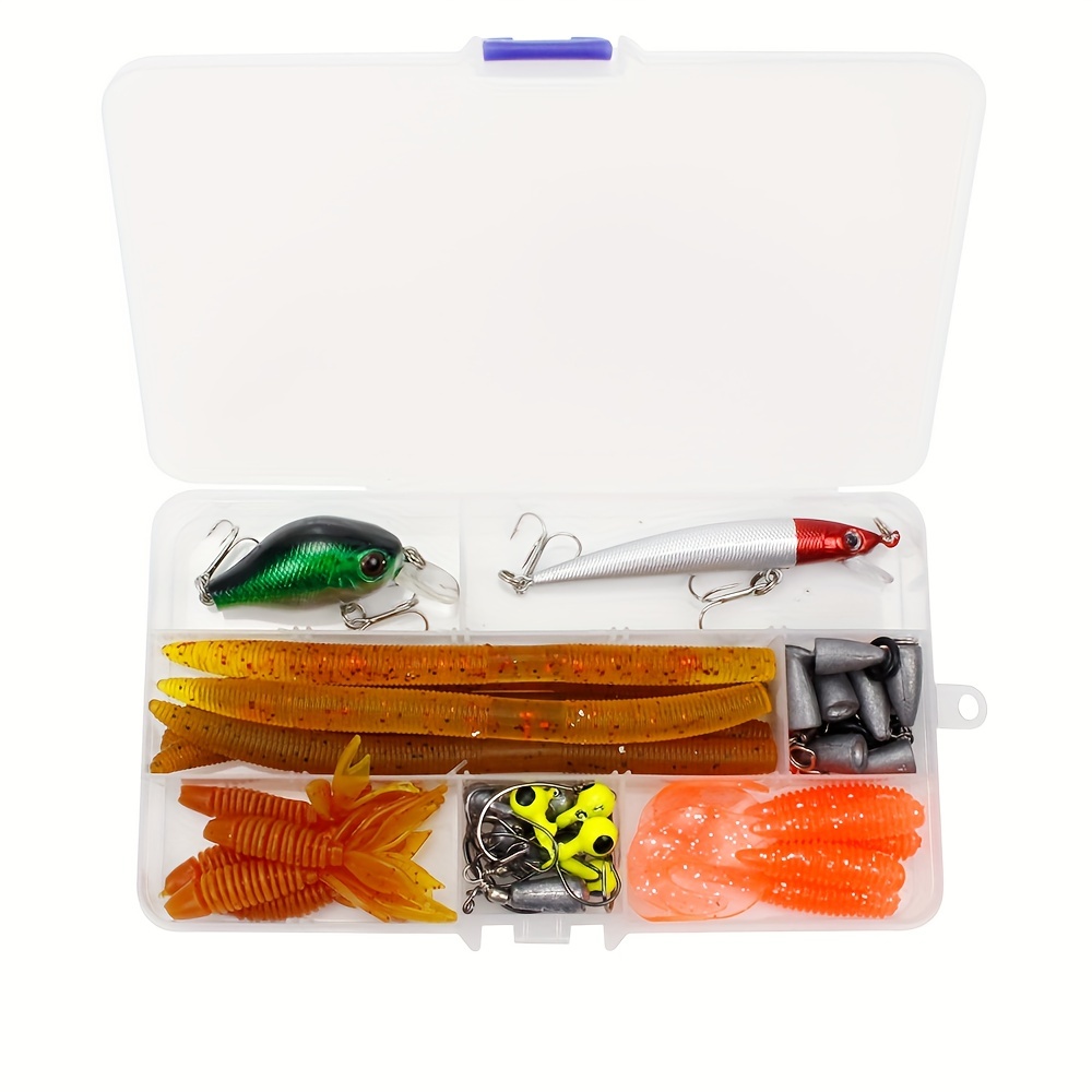 Portable Bass Fishing Lure Set Combo With Tackle Box, Outdoor Fishing  Tackle For Beginners - Temu United Arab Emirates
