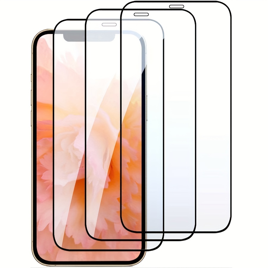 

3pcs 9h Full Cover Screen Film For Iphone 15 14 13 12 11 Pro Max 14 15 Plus 12 13 Mini Tempered Glass Film For Iphone Xs Max Xr X Screen Protector Film