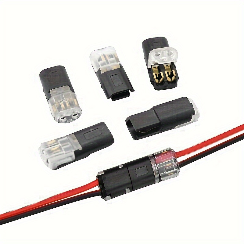 Conjunto de conectores eléctricos para coche, kit de 2 pines, disponibles 1/ 2/3/4/5/