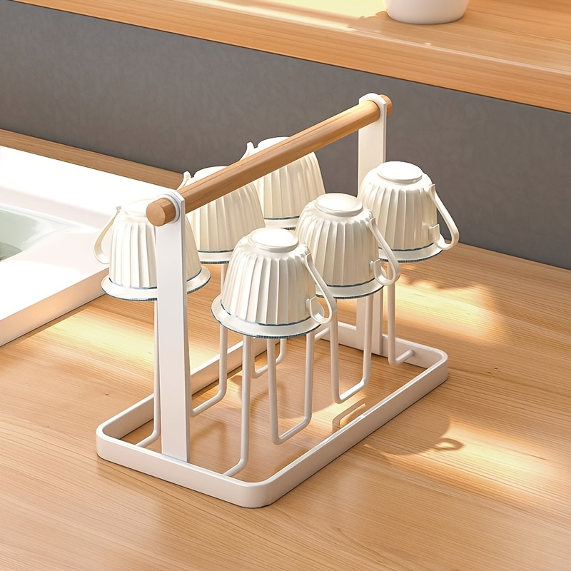 1pc Home Coffee Cup Drying Rack Glass Cup Draining Shelf Cup Drainer Stand