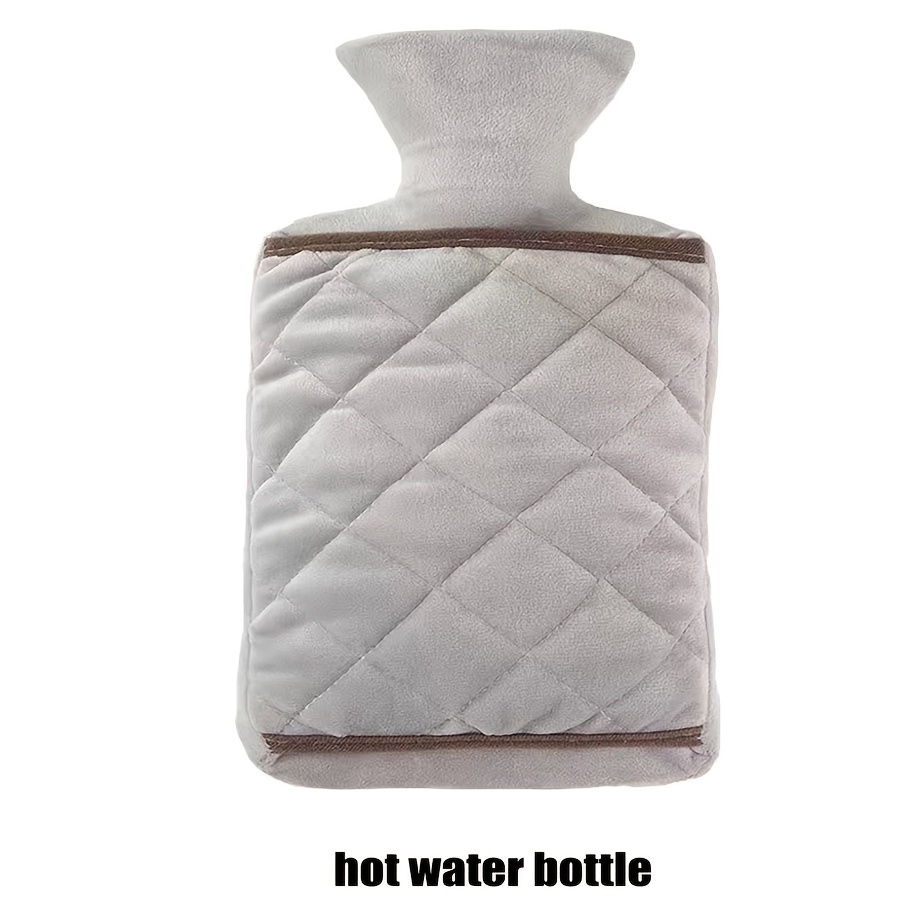 MAIES Petite bouillotte avec Couverture Souple 550 ML Bouteille d'eau  Chaude et Froide Petite et Mignonne Poche à Eau Chaude pour soulager la  Douleur