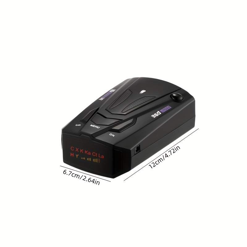 high speed radar detector 360 automatic detection voice prompts led display and city highway mode drive safely details 4