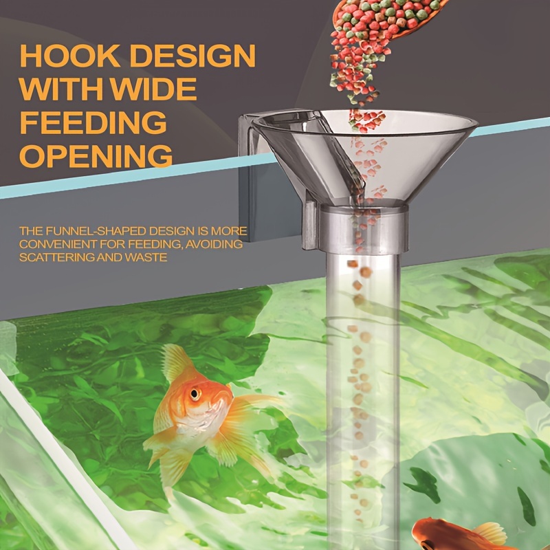 Clear Aquarium Fish Shrimp Feeder Tube Convenient Easy Use - Temu