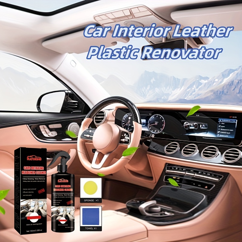 30ml plastic renovator plastic renovation coating car interior renovator  for car maintenance (free sponge brush)