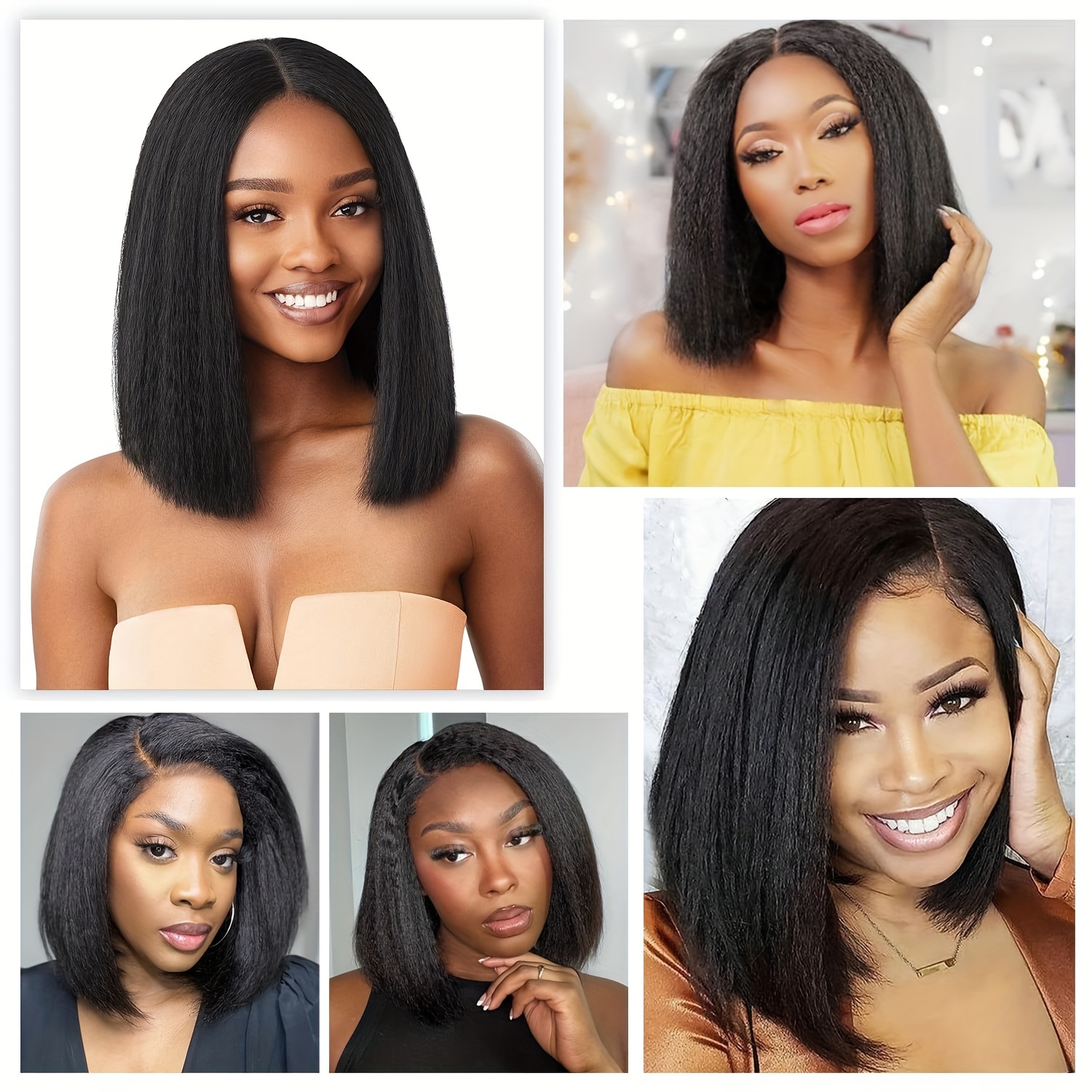 Straight short clearance hair shoulder length