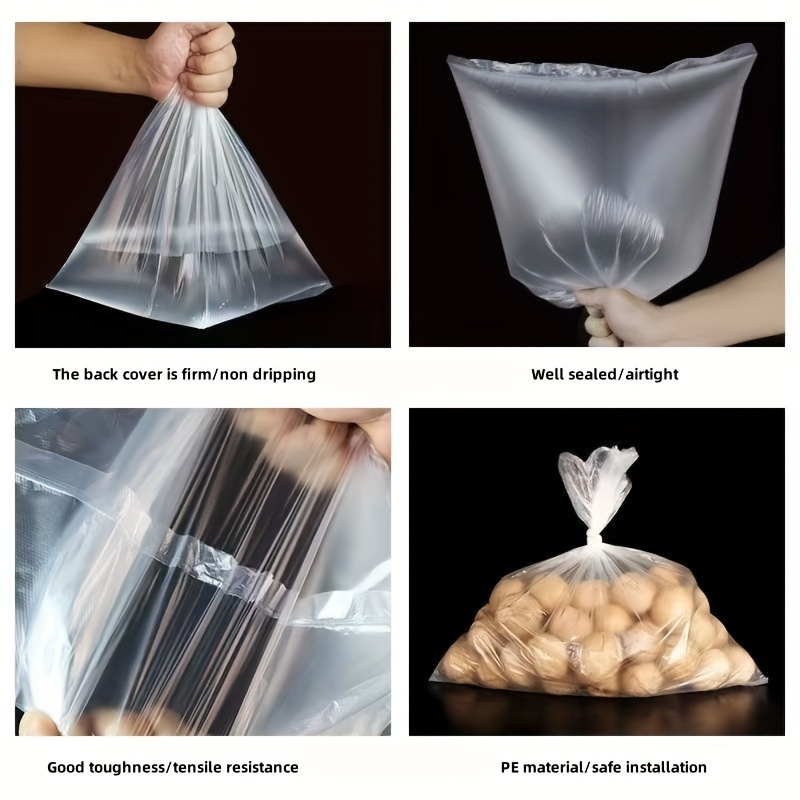 5/10pcs Transparent Plastic Packaging Large Clothing Pe Flat
