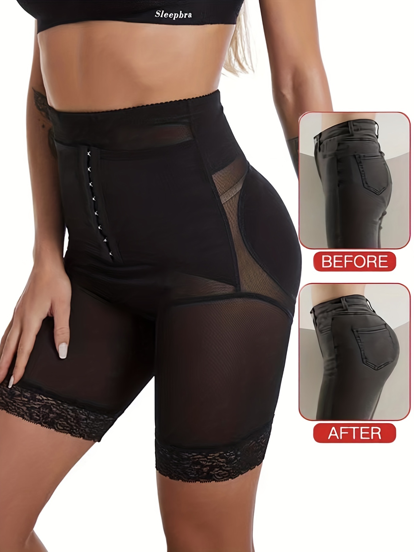 Bigger Butt Lifter Pads Panties For Women Hip Enhancer Body Shaper  Perspective Fake Ass Underwear Mesh Shapewear