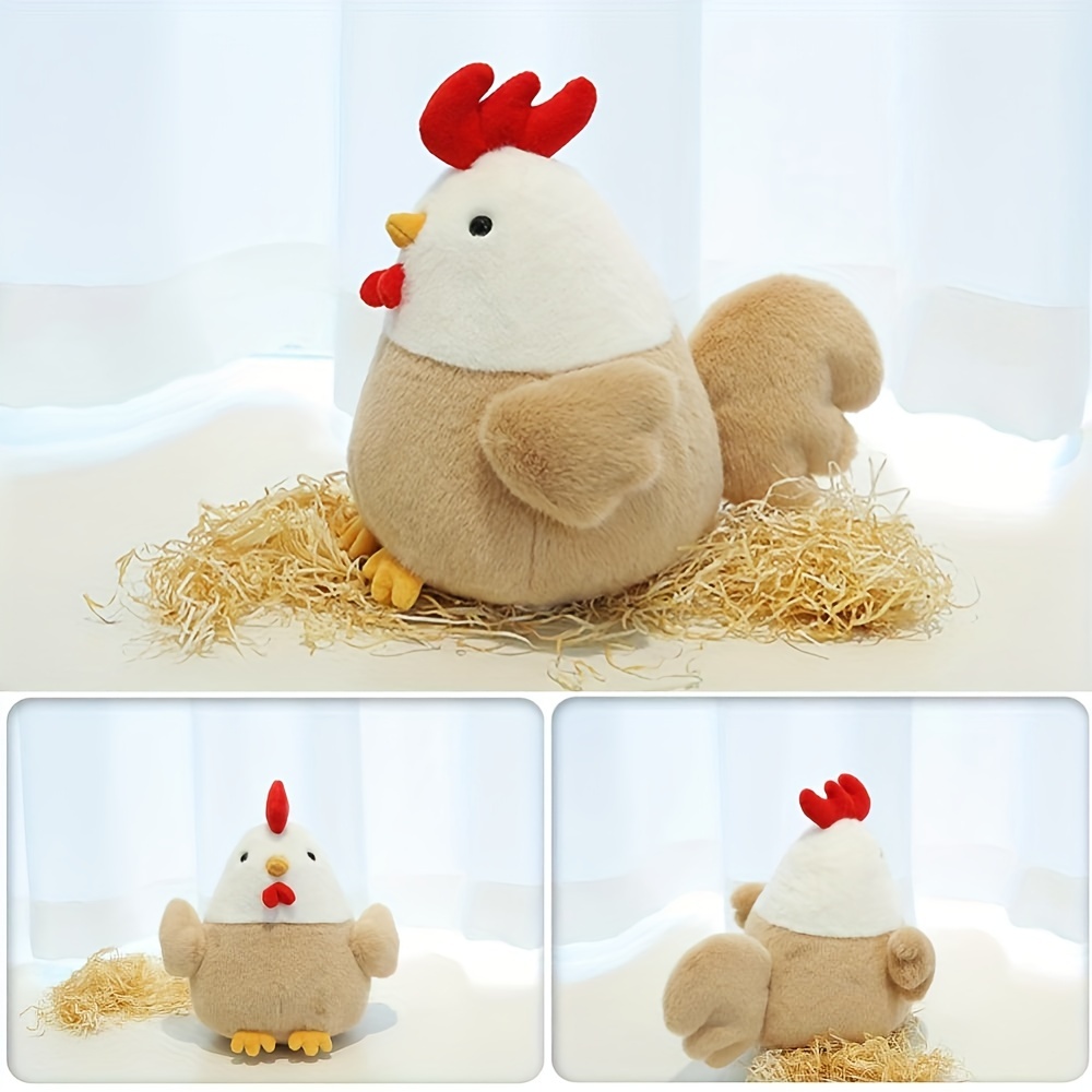 Pollo relleno Peluche Gallo lindo Animal Pollo peluche Peluche Peluche  Regalo de pollito para la mayoría de las personas (estilo lindo)