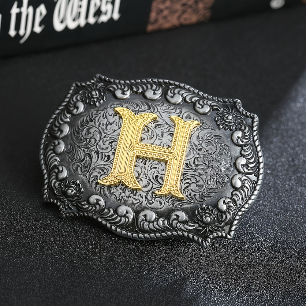 Western Cowboy Letter Pattern Buckle, Men's Novel Belt Buckle - Temu